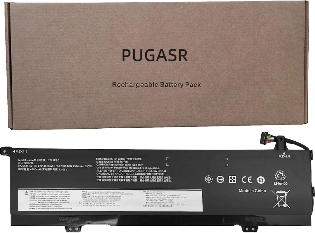 PUGASR L17L3PE0 L17C3PE0 Laptop Akku Kompatibel mit Lenovo Yoga 730-15IKB 730-15IWL Series Notebook