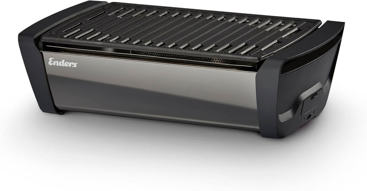 Enders Aurora Mirror raucharmer Tischgrill, mit Guss-Rost, Holzkohle-Grill, kleiner Grill, Balkon-Gr