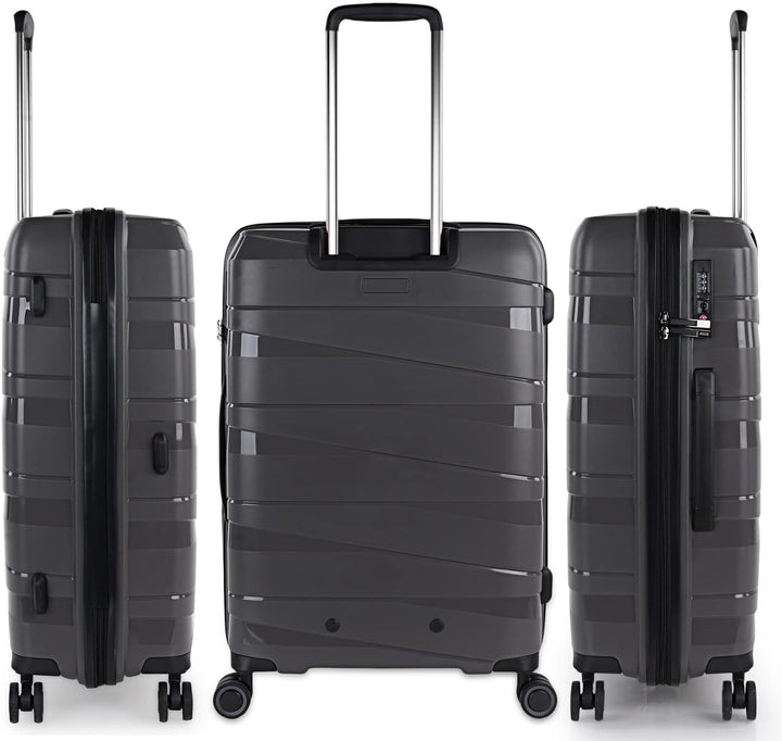 JASLEN - Koffer Gross 4 Räder Grosser Koffer Leichte - PP Reisekoffer Gross für Flugzeuge Koffer Har