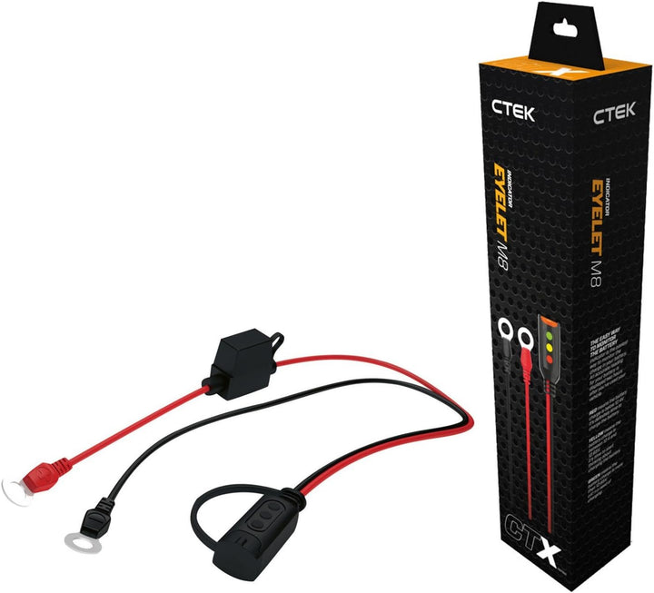 CTEK 56380 Komfort Indikator für den Einbau & Indicator Eyelet Für CTEK Batterieladegeräte der CT5 S