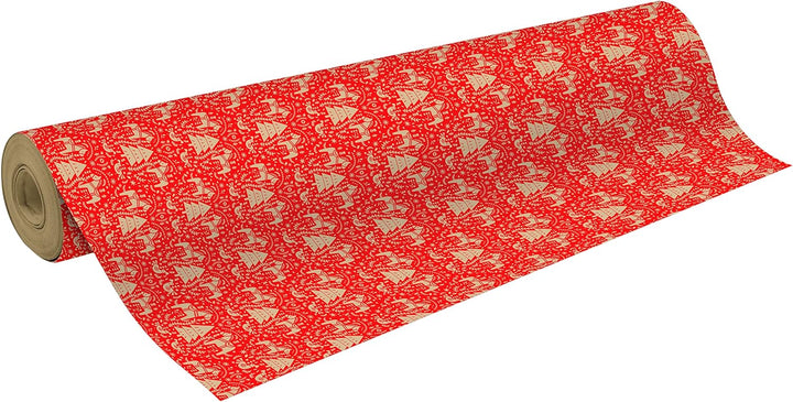 Clairefontaine 223814C Rolle Geschenkpapier (50 x 0,70m, 70g/qm Recycling Kraftpapier, ideal für gro