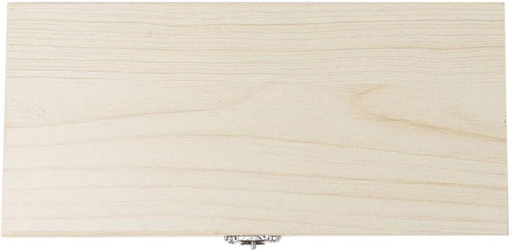 Aufbewahrungsbox für Holzdias zum Platzieren vorbereiteter Objektträger, Metallschnalle Pure Solid W