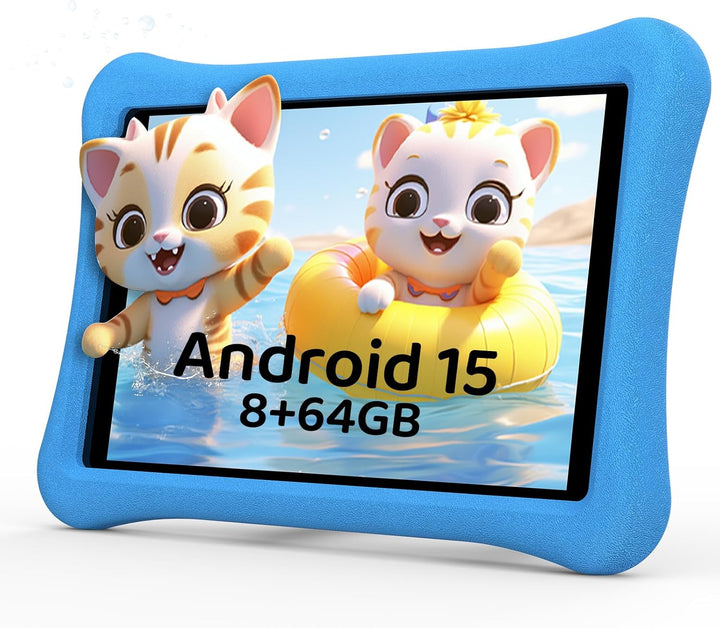 AWOW Kinder Tablet 10 Zoll Android 15 mit 8 GB RAM+64GB ROM(TF 1TB), 6000mAh, Wi-Fi 6 2.4G/5G, Octa-