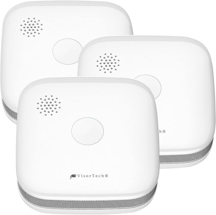 VisorTech Feueralarm: 3er-Set drahtlos vernetzbare Funk-Rauchwarnmelder, 5-Jahres-Batterie (Funkgest