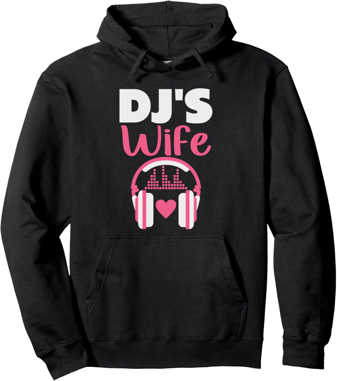 DJ's Wife Kopfhörer Musik Freundin Techno Synthesizer Pullover Hoodie