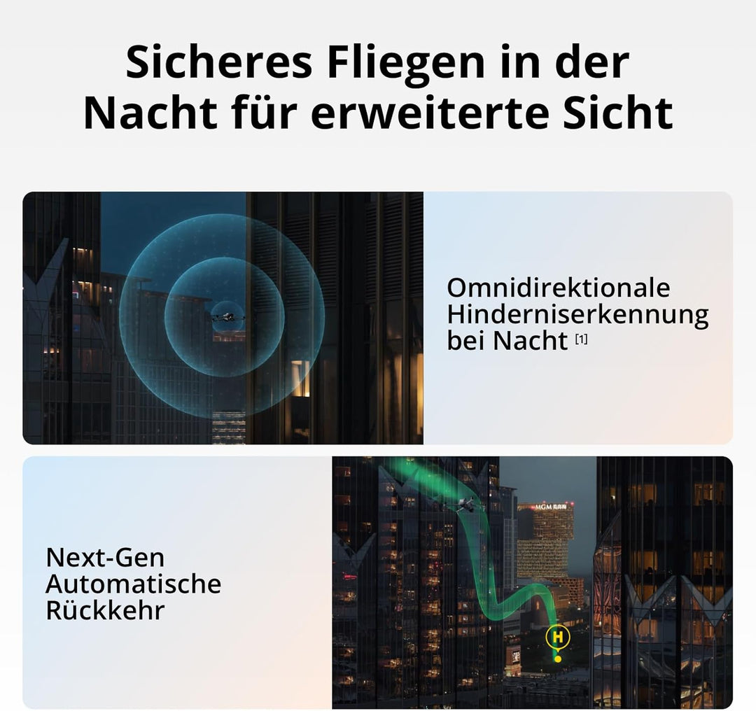 DJI Air 3S (RC-N3), Drohne mit 4K-Kamera, Dual-Kameradrohne mit 1" CMOS Weitwinkelkamera, 4K/60fps H