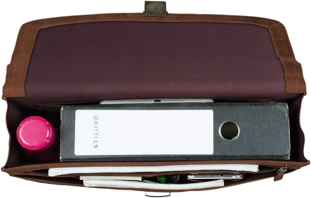 STILORD 'Jonathan' Elegante Aktentasche klassische Büro Business Schultertasche gross 15,6 Zoll mit