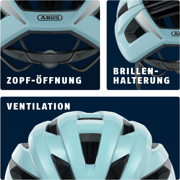 ABUS Rennradhelm StormChaser - Leichter und komfortabler Fahrradhelm für professionellen Radsport fü