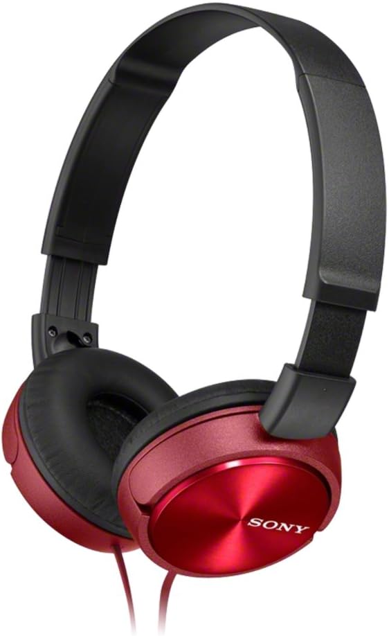 Sony MDR-ZX310 Kopfhörer, faltbar, Metallic-Rot, uni, Rot