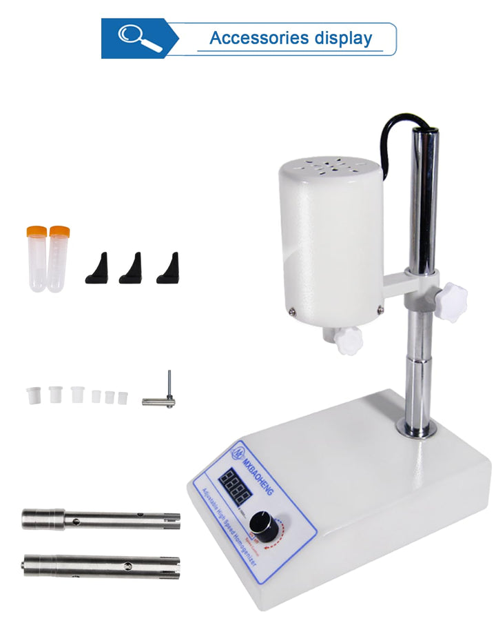 MXBAOHENG Homogenisator 5-1000ML Homogenisier Edelstahl Homogenisator Laborhomogenisator FSH-2A Lab