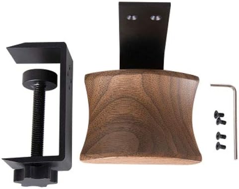Kopfhörer-Halter, Headset-Ständer, Walnussholz, Kopfhörer-Rack Haken, Schreibtischklemme, Tischklemm