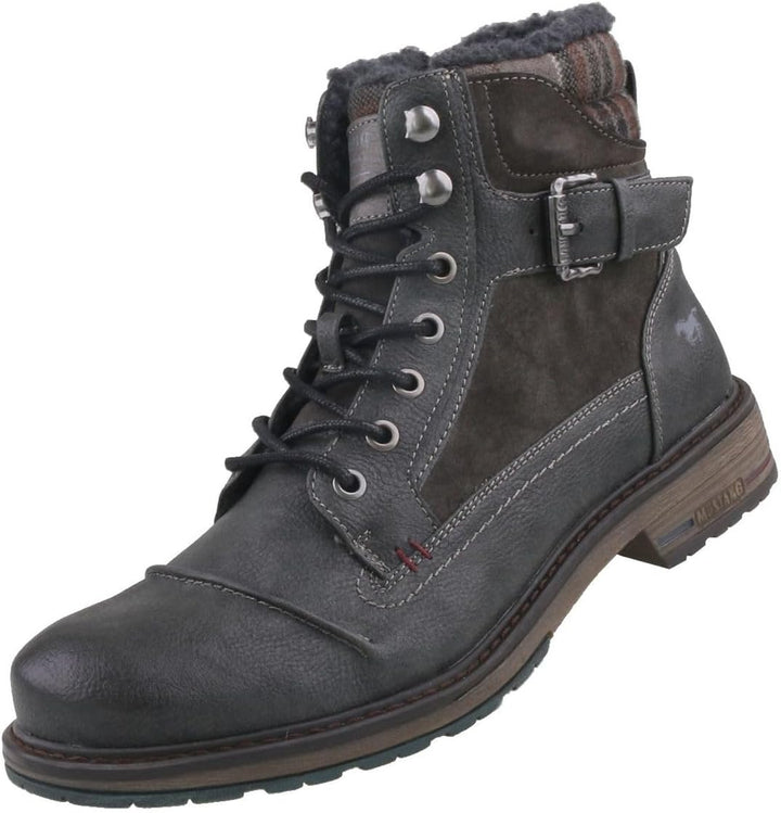 Mustang Herren Stiefel gefüttert Grau, Schuhgrösse:EUR 47