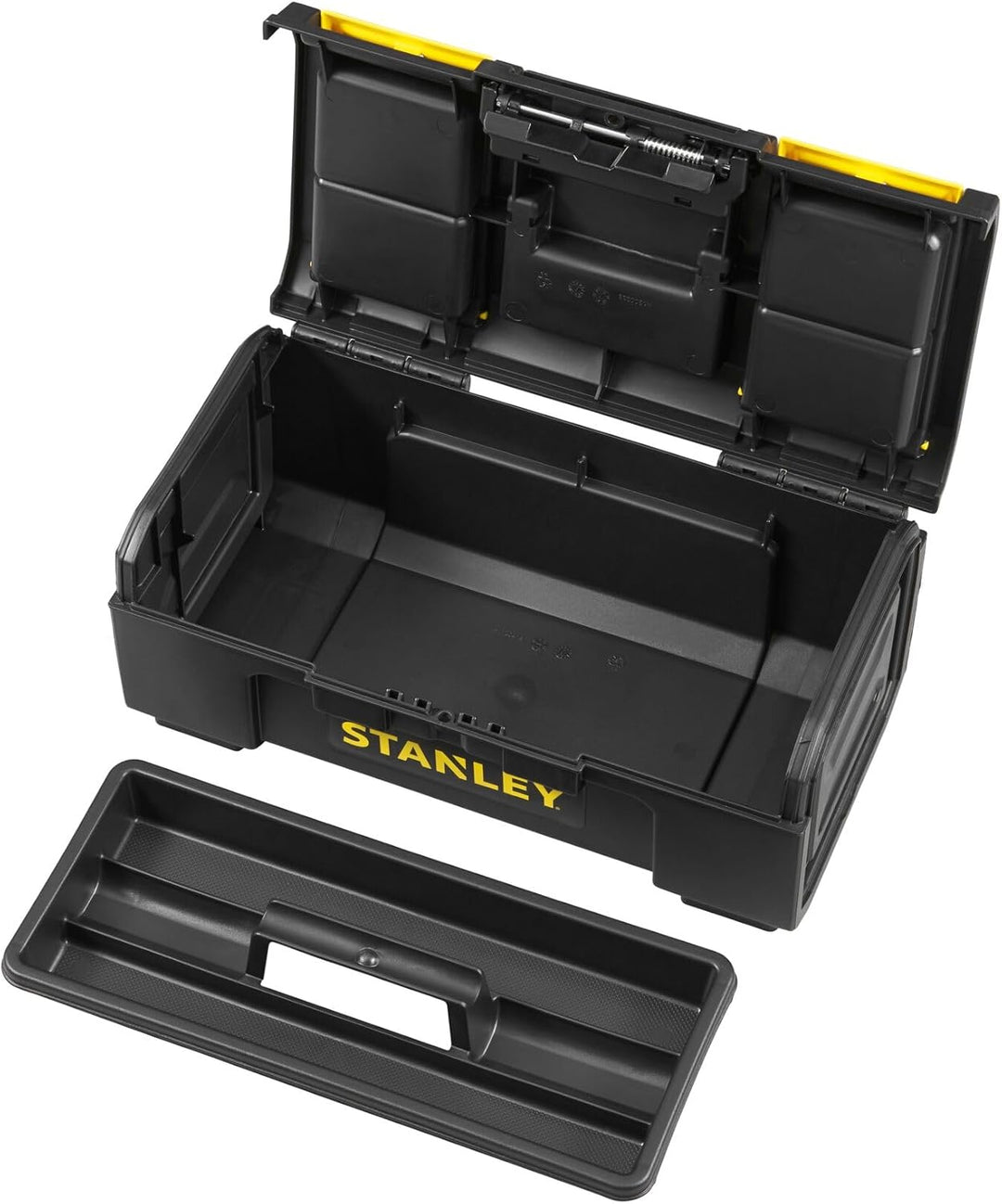 Stanley Werkzeugbox / Werkzeugkoffer Basic 1-79-216 (16", 39x22x16cm, Koffer mit Schnellverschluss u
