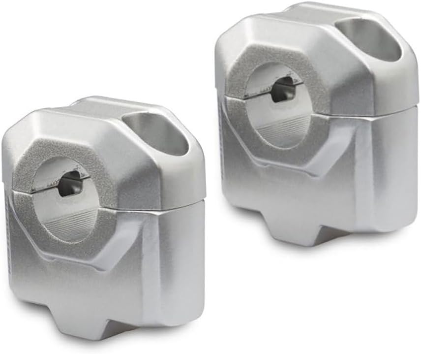 SW-MOTECH Lenkererhöhung RR für 22mm Lenker um 30mm Silber, Unisex, Multipurpose, Ganzjährig, Alumin