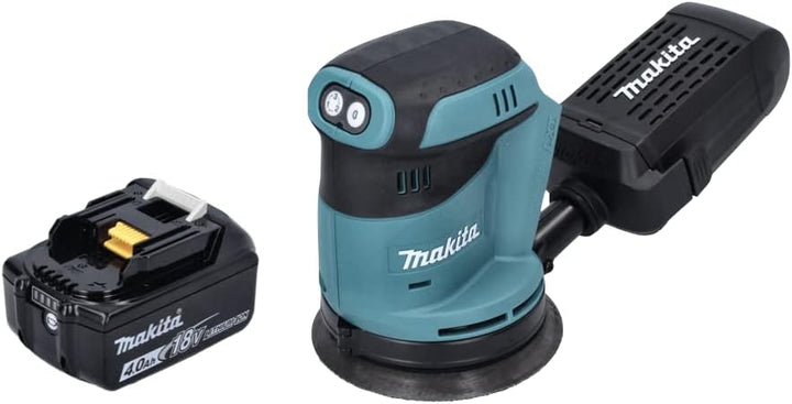 Makita DBO 180 M1 Akku Exzenterschleifer 18 V 125 mm + 1x Akku 4,0 Ah - ohne Ladegerät