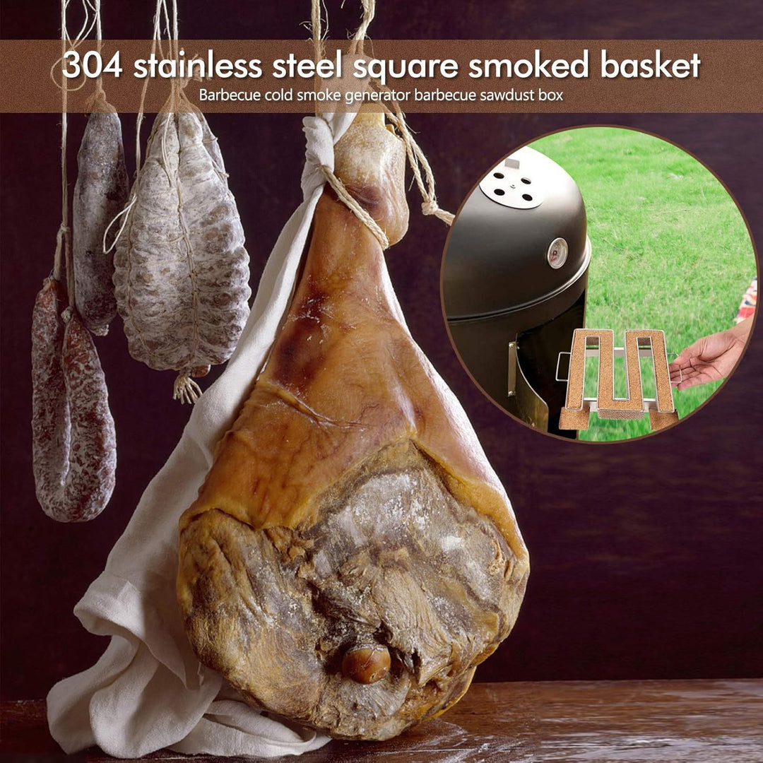 Sparbrand Kaltrauchgenerator Kaltraucherzeuger Edelstahl mit Griff für Kalträuchern Kugelgrill Grill