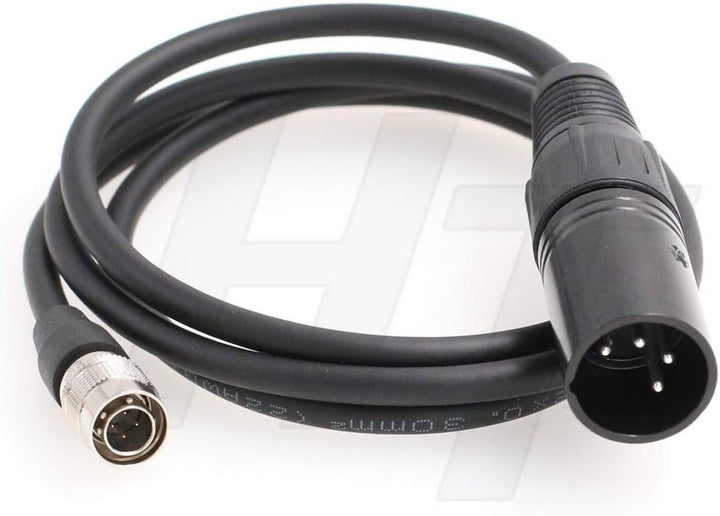 HangTon Stromkabel XLR 4 Pin auf Hirose 4 Pin Soundgeräte Zaxcom Recorder