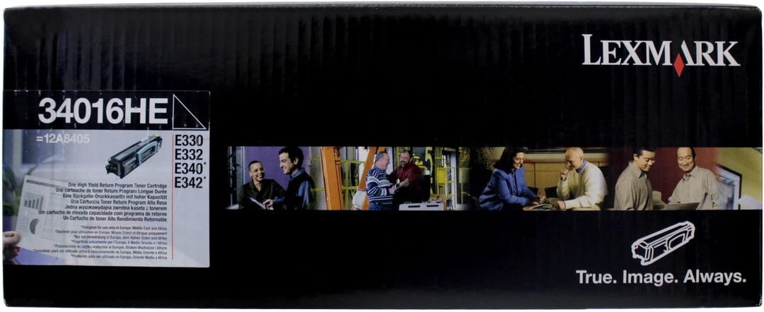 Lexmark Lasertoner/34016HE, schwarz