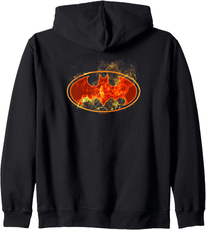 Batman Flames Logo Kapuzenjacke