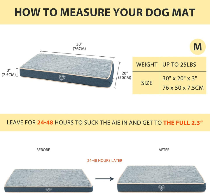 VANKEAN Hundebett wasserdichte Reversible (Kühl und Warm), Abnehmbarer Innenfutter, Flauschig Hundem