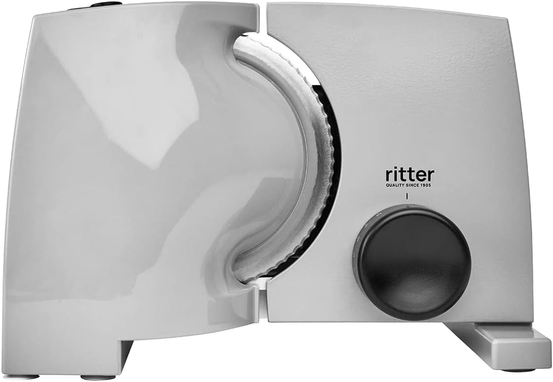ritter nova 1 Duo Plus Elektrischer Allesschneider & Schneidemaschine aus Metall mit ECO-Motor, Made