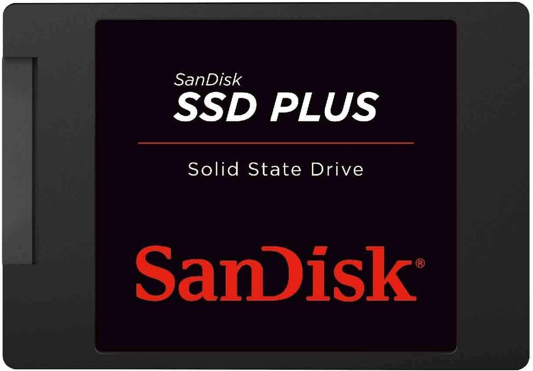 SanDisk SSD PLUS 1 TB Sata III 2.5 Inch Internal SSD, Up to 535 MB/s, Black 1TB bis zu 535 MB/Sek Si