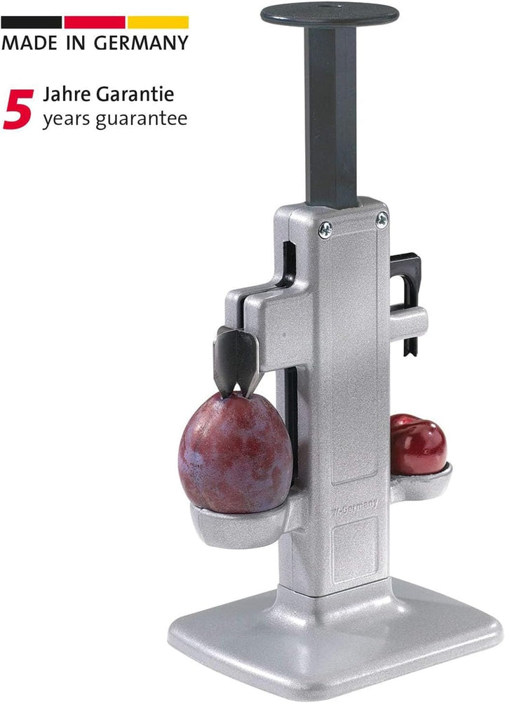 Westmark Kirschen- und Pflaumenentsteiner, Kombi-Entkerner, Höhe: 23 cm, Aluminium/Edelstahl/Kunstst