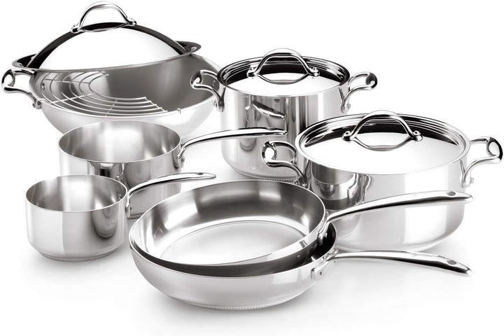 Lagostina Accademia Lagofusion Saucier 16 cm (1,3 l) + Deckel aus Edelstahl 18/10, für alle Herde, a