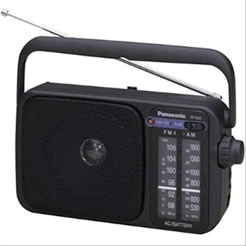 Panasonic RF-2400DEG-K Tragbares Radio mit Griff, Netz- oder Batteriebetrieb schwarz & VARTA Industr