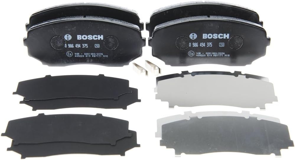 Bosch BP1283 Bremsbeläge - Vorderachse - ECE-R90 Zertifizierung - vier Bremsbeläge pro Set