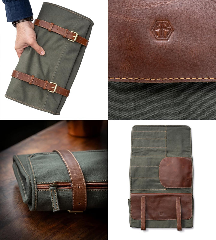 Angus Stoke XXL Messertasche mit 16 Fächern & viel Stauraum – Multifunktionstasche & Werkzeugtasche