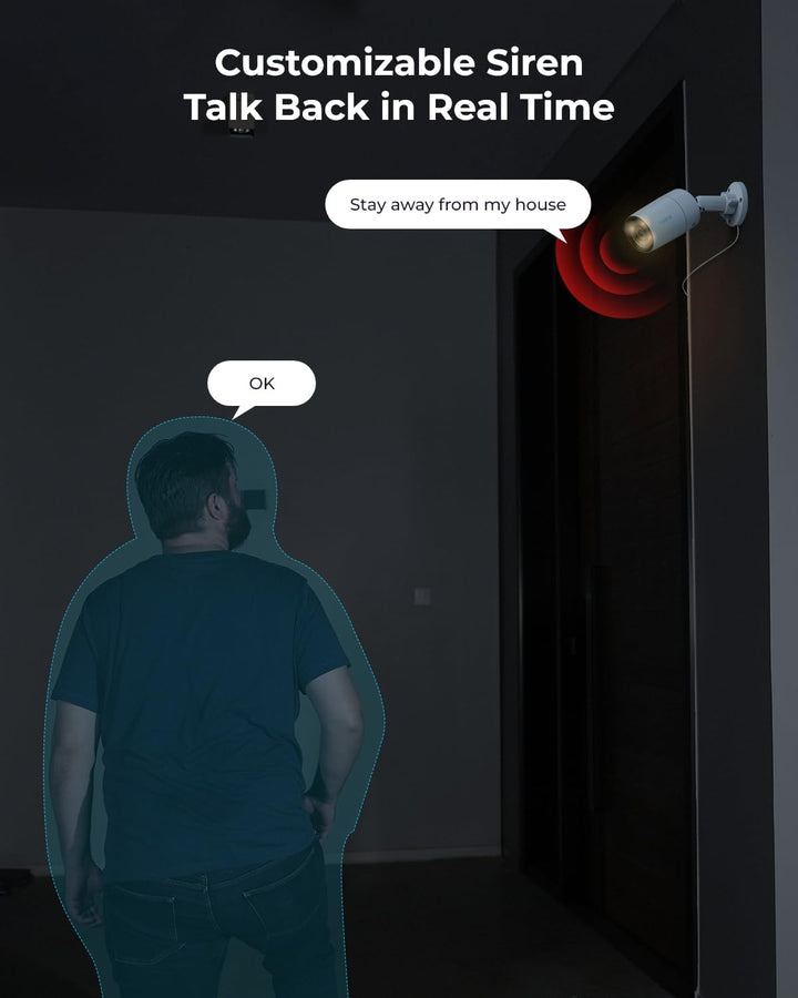 Reolink 4MP 2K PoE Überwachungskamera Aussen mit Echte Vollfarbnachtsicht, Smarte PoE IP Kamera Outd