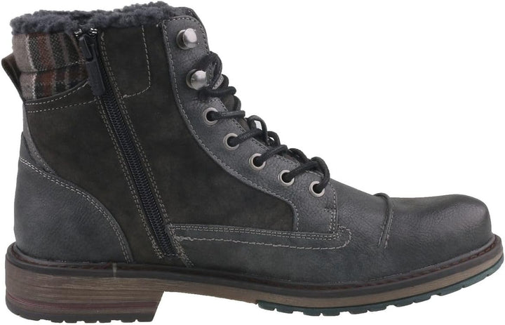 Mustang Herren Stiefel gefüttert Grau, Schuhgrösse:EUR 47