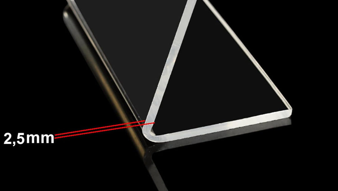 TUKA 10X A5 Quer Acryl Anzeige-Ständer Plakataufsteller, Tischaufsteller Schräg L-Ständer, Prospekts