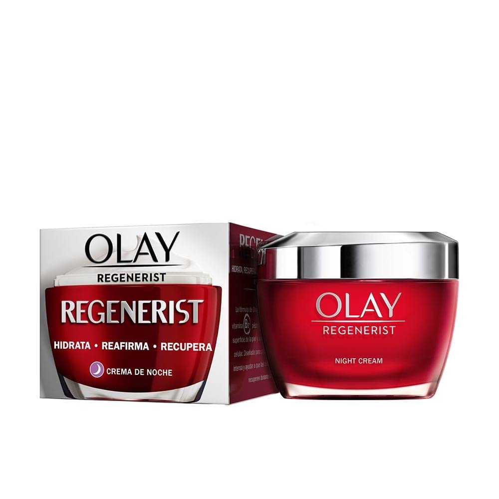 Olay Regenerist Crema De Noche, Fórmula Con Niacinamida (Vitamina B3) Y Péptidos, Hidrata Al Instant