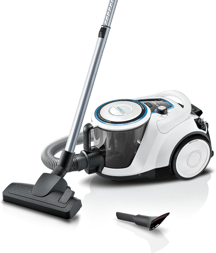 Bosch Staubsauger beutellos Serie 6 BGC41LSIL, Bodenstaubsauger, ideal für Allergiker, Hygiene-Filte