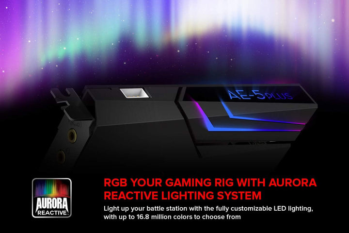 CREATIVE Sound BlasterX AE-5 Plus SABRE32 Hochauflösende PCI-e-Gaming-Soundkarte und DAC mit 32-Bit