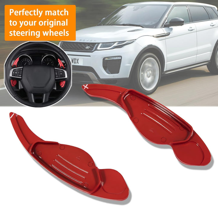 CTcar Aluminium Paddle Shifter Auto Lenkrad Paddle Shifter Verlängerungsabdeckung für F-Pace E-Pace