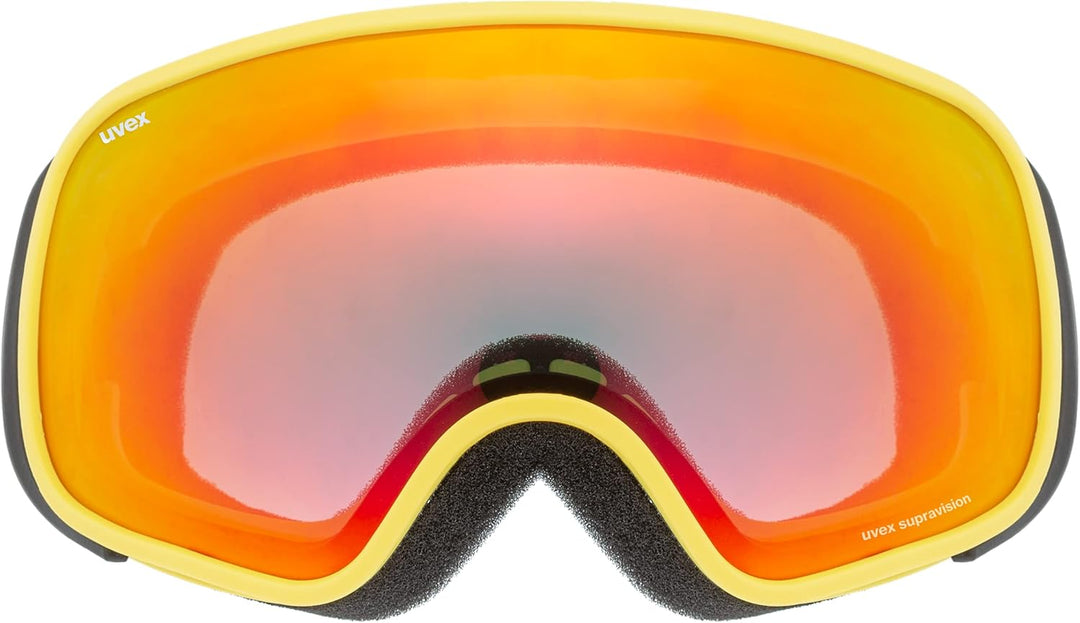 Uvex Unisex Kinder Scribble Fm Sph Skibrille (1er Pack) Einheitsgrösse yellow/rainbow-clear, Einheit