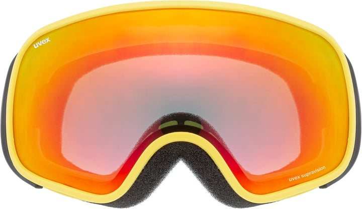 Uvex Unisex Kinder Scribble Fm Sph Skibrille (1er Pack) Einheitsgrösse yellow/rainbow-clear, Einheit