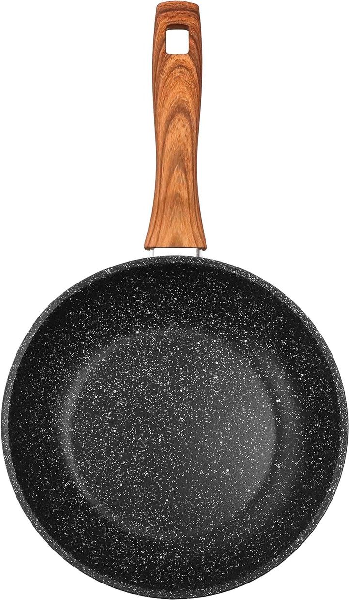 STONELINE Back to Nature Bratpfanne 20 cm, Made in Germany, antihaft beschichtete Pfanne mit echten