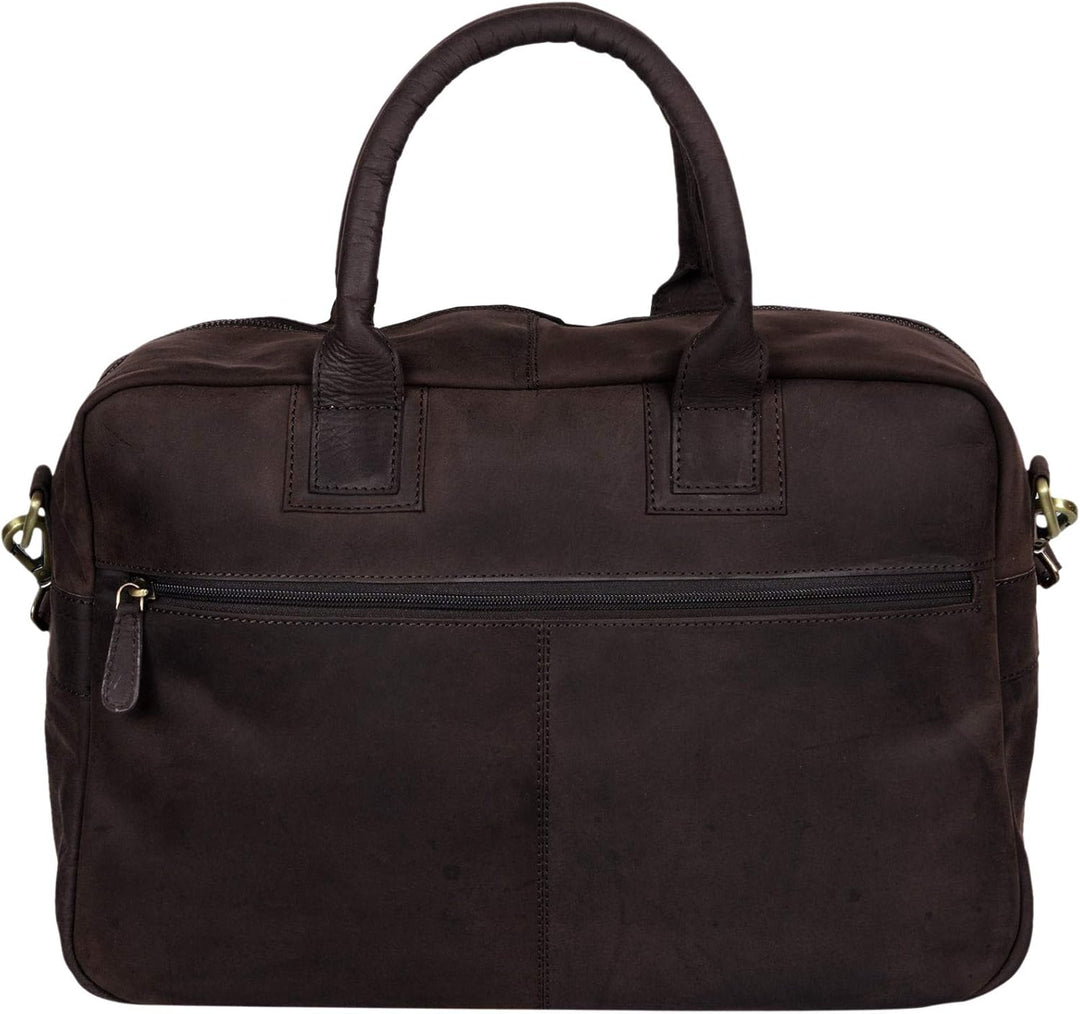 STILORD 'Carlo' Grosse Umhängetasche Leder Lehrertasche Aktentasche Schultertasche Reise Beruf Freiz