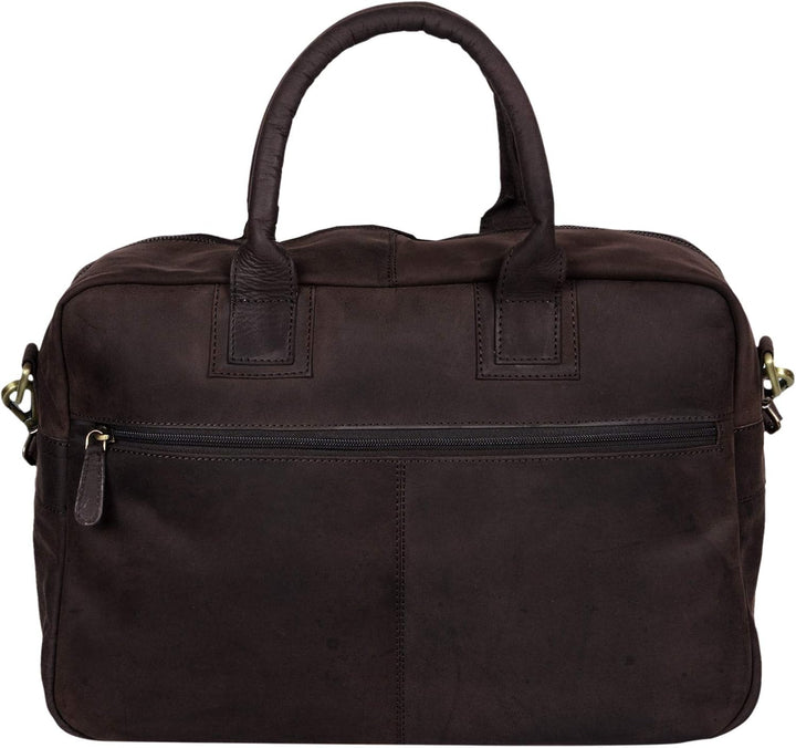 STILORD 'Carlo' Grosse Umhängetasche Leder Lehrertasche Aktentasche Schultertasche Reise Beruf Freiz