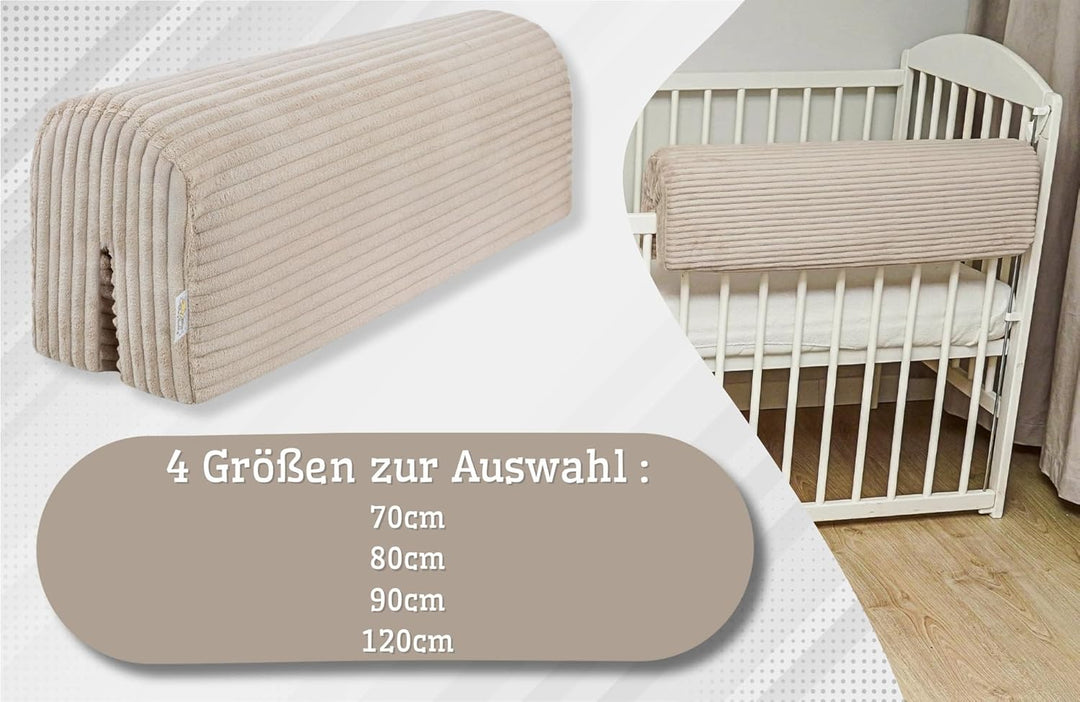 Bettkantenschutz für Kinderbetten 90 cm - Schutz für Bettrahmen Baby Bett rausfallschutz für boxspri
