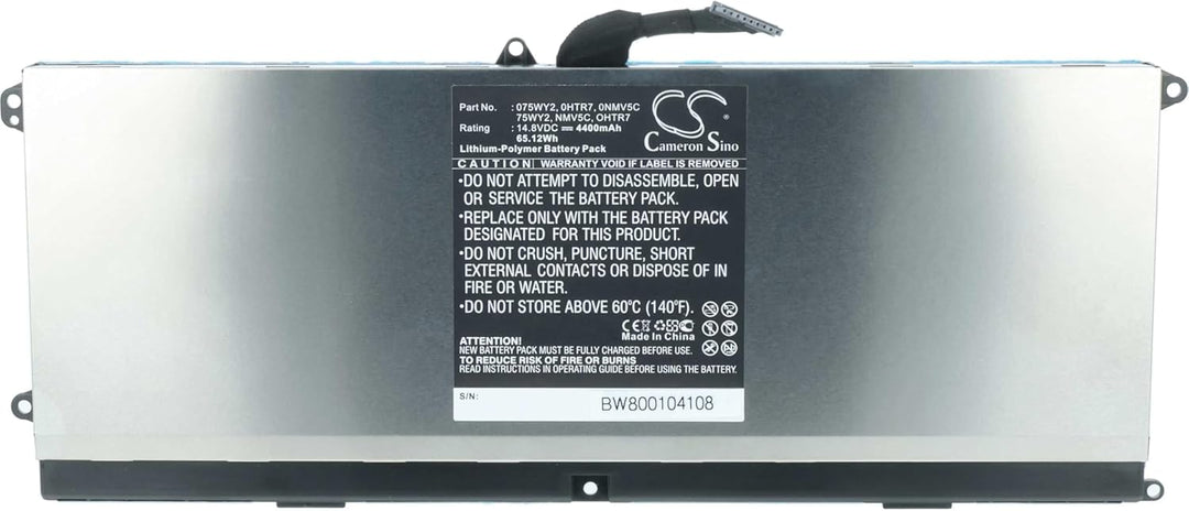 vhbw Li-Polymer Akku 4400mAh (14.8V) kompatibel mit Notebook Laptop Dell L511Z, XPS 15z Ersatz für 0