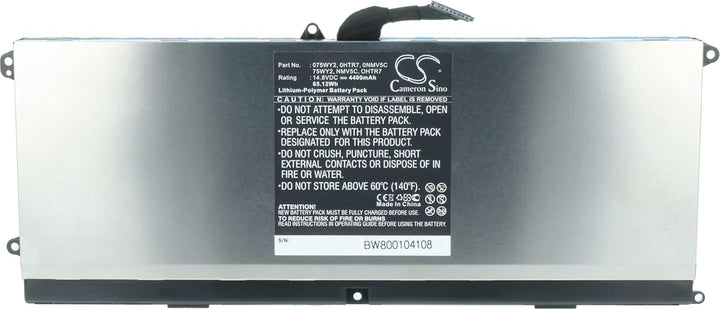 vhbw Li-Polymer Akku 4400mAh (14.8V) kompatibel mit Notebook Laptop Dell L511Z, XPS 15z Ersatz für 0