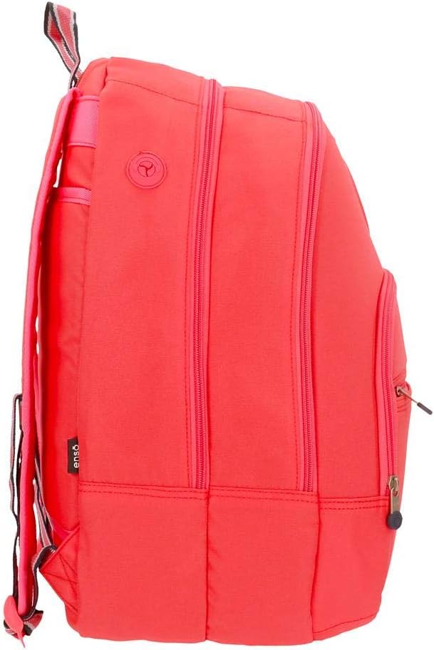 Enso Basic Doppelfach-Rucksack Orange 32x46x17 cms Polyester 25.02L Koralle Doppelter Rucksack, Kora