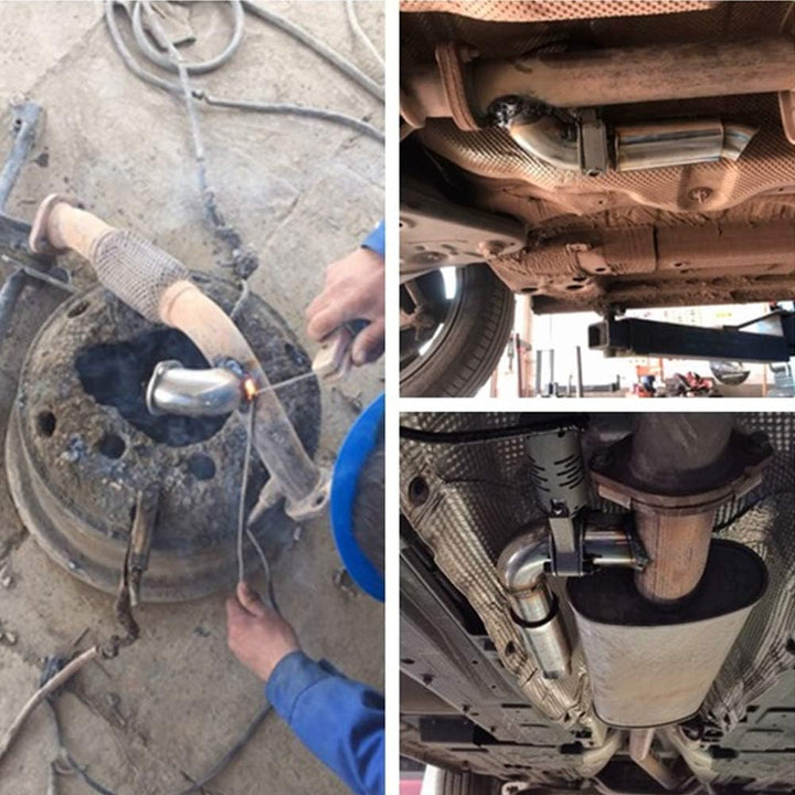 Auslassventil Schalldämpfer, 304 Edelstahl Elektrisches Auslassventil Schalldämpfer-Absperrventil Ca