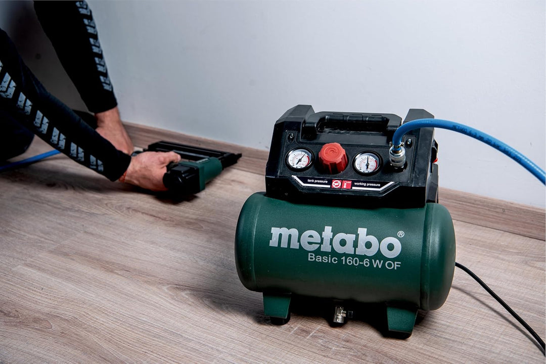Metabo Kompressor Basic 160-6 W OF (Kessel 6 l, Max. Druck 8 bar, Ansaugleistung 160 l/min, Füllleis