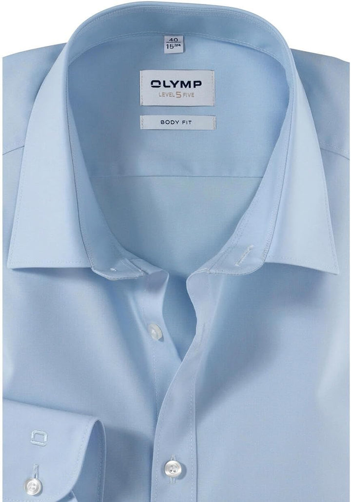 OLYMP Level Five Body fit Hemd extra Langer Arm Stretch weiss 38 Blau, 38 Blau